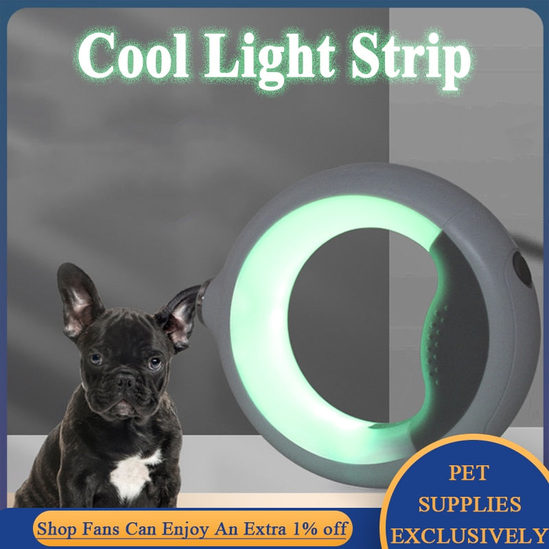 Pup Leash® Retractable W/Flashlight